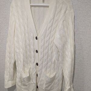 Cardigan white button up